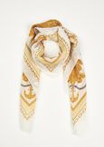 Simona 100% silk scarf BIANCO WHITEBIANCO WHITE Woman image number 1
