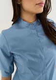 Coeur cotton blend blouse BIANCO WHITEAZZURO AZZURRO Woman image number 2