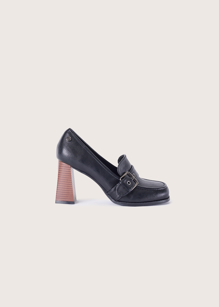 Mocassino Sax con tacco NERO BLACK Donna , immagine n. 3