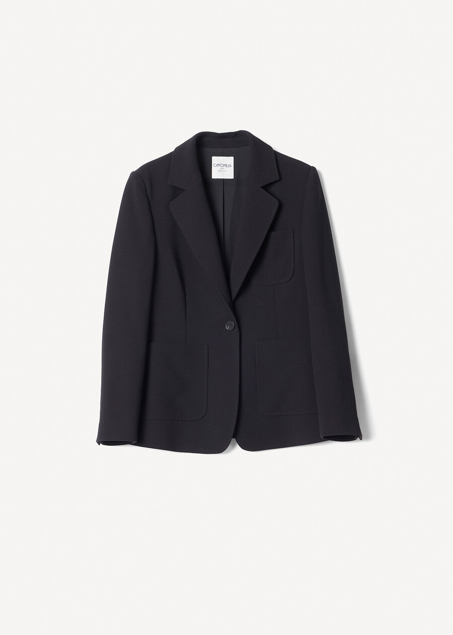 Travel Jacket with patch pockets NERO BLACK Woman , image number 5