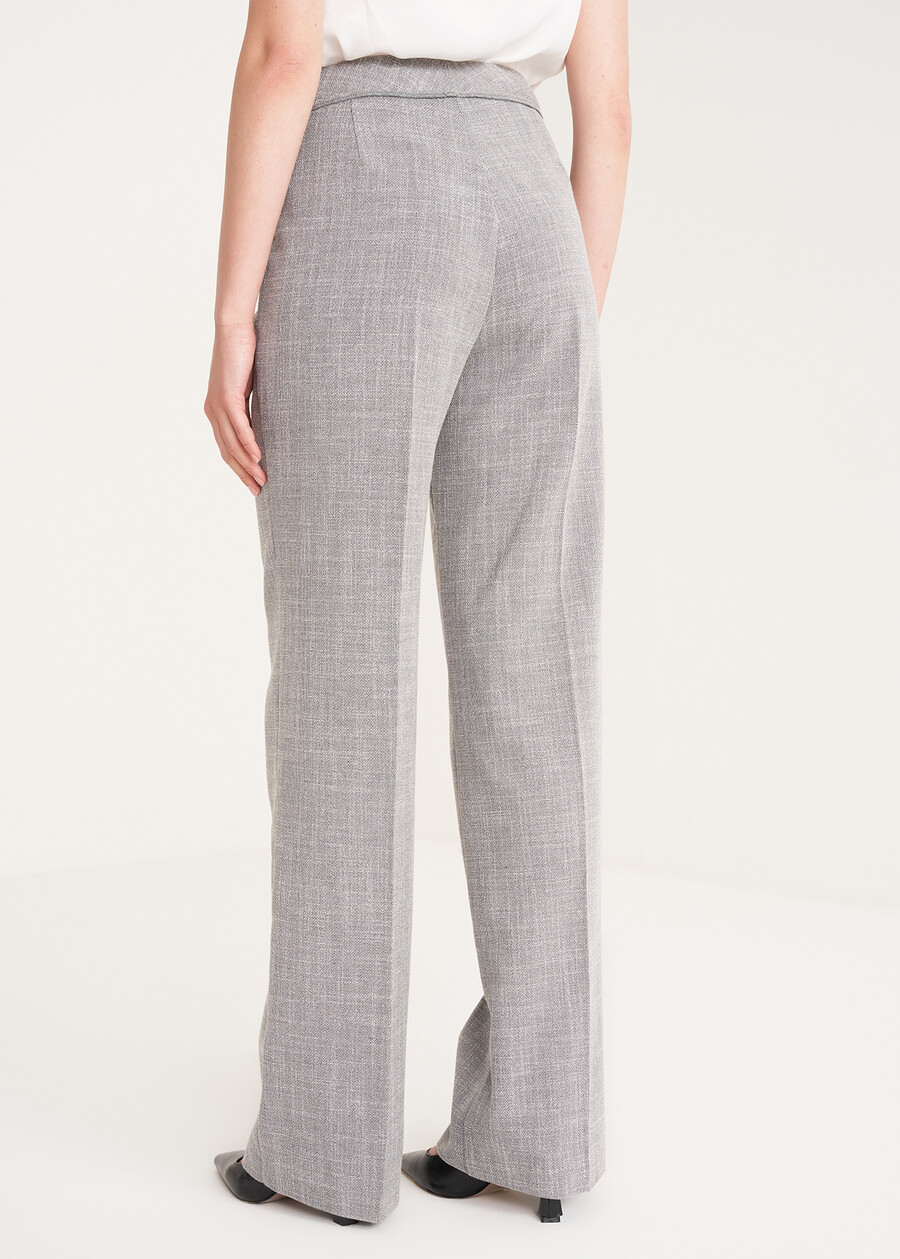 Pantaloni Giorgia in tessuto poliviscosa GRIGIO GREYVERDE PAVONE Donna , immagine n. 5