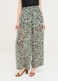 Pantaloni Packy larghi animalier VERDE AQUA Donna immagine n. 2
