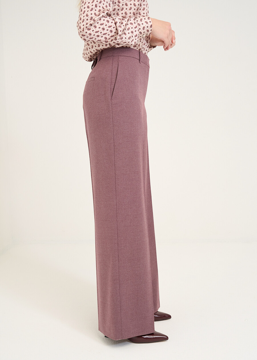 Giorgia wide-leg trousers ROSSO BORDEAUX Woman , image number 5