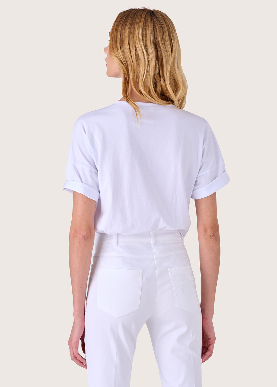 Samuela cotton t-shirt BIANCO Woman , image number 3
