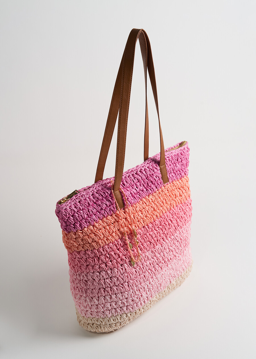 Borsa shopping Briget a righe ROSAROSA Donna , immagine n. 3