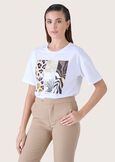 Serena oversize cotton T-shirt BIANCO WHITE Woman image number 1