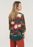 Conrad Africa print shrug VERDE Woman image number 3