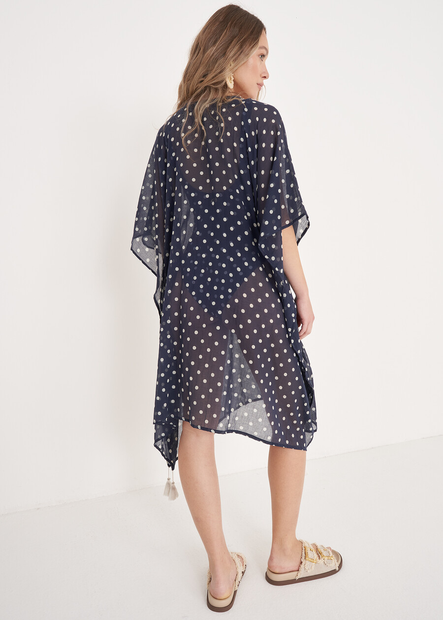 Kaftano Blenda Pois Etnico BLUE OLTREMARE Donna , immagine n. 3