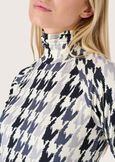 Sonia houndstooth turtleneck BEIGE LANA Woman image number 2