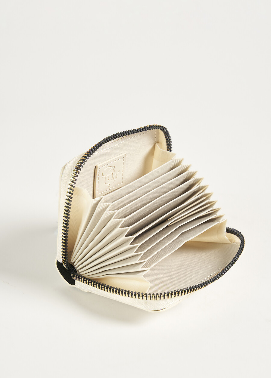 Palm Small eco-leather wallet BIANCO BURRO Woman , image number 2
