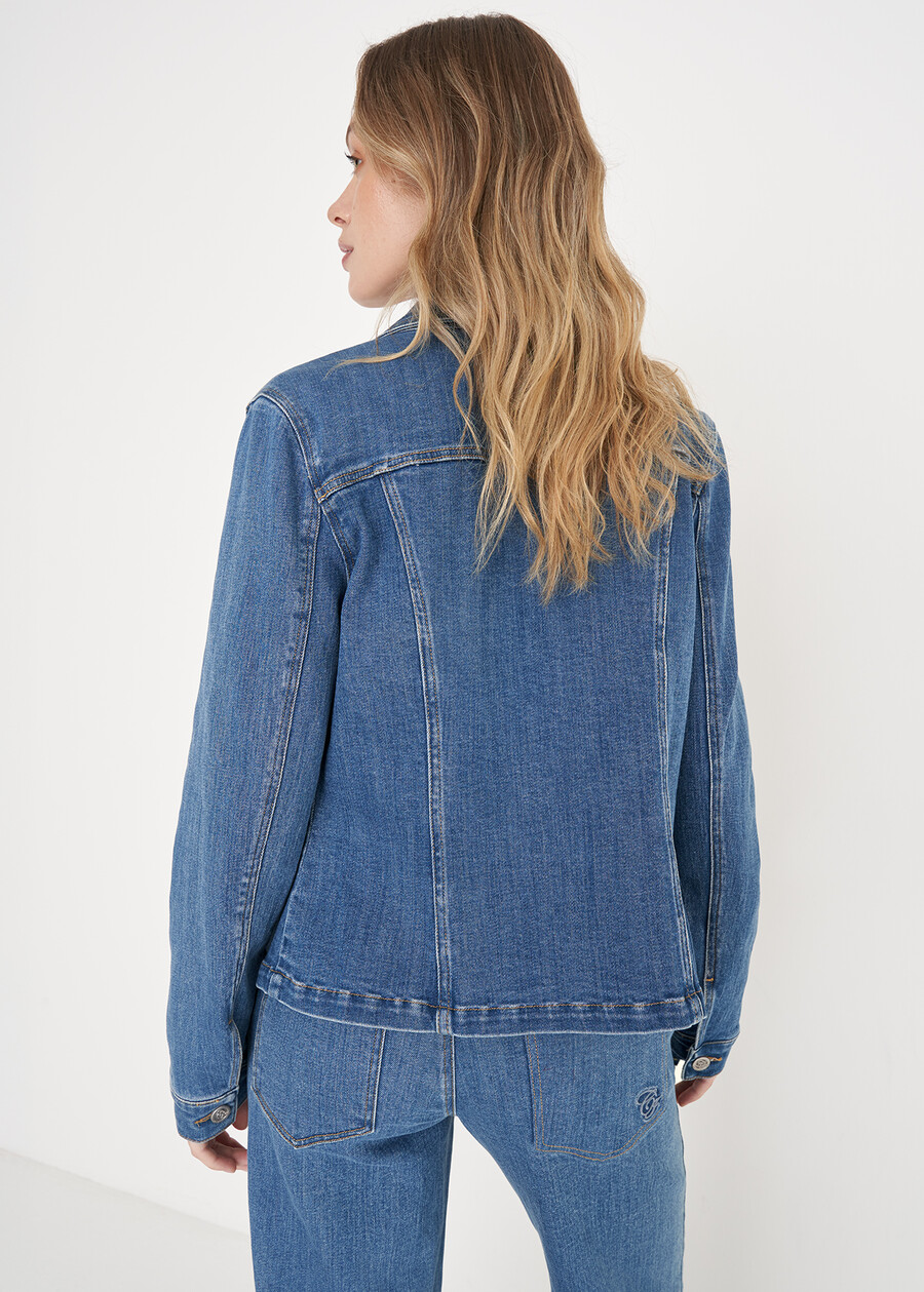 Gala cotton denim jacket DENIM MEDIUM DENIM Woman , image number 3