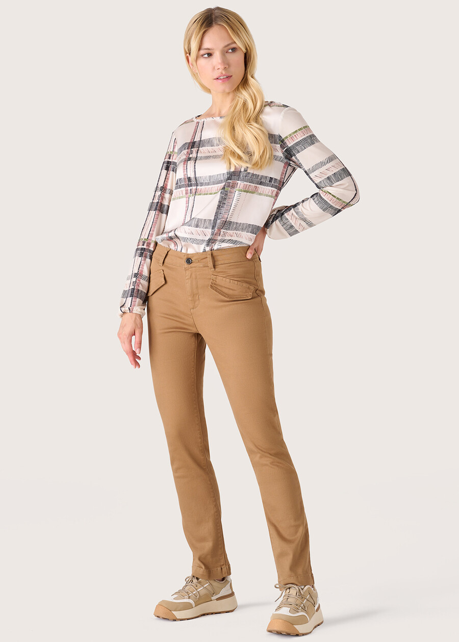 Trekking cotton trousers MARRONE BRONZE Woman , image number 1