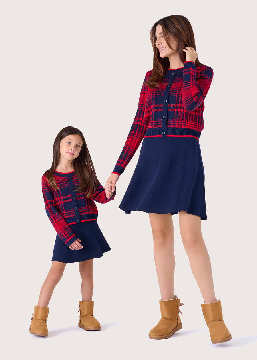Gonna a ruota Gaya da bambina BLUE OLTREMARE  Donna , immagine n. 5