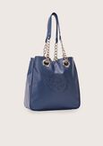Brillac eco-leather shopping bag BLUE OLTREMARE ROSSO TULIPANO Woman image number 2