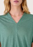 T-shirt Sonia 100% lino VERD ECOBEIGE SAFARI Donna immagine n. 2