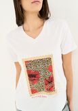 T-shirt Smily stampa leopardata BIANCO WHITE Donna immagine n. 2