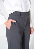 Pantaloni Giorgia ampi in lana GRIGIO GREY Donna immagine n. 4