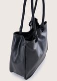 Bonny eco-leather shopping bag NERO BLACKBLU FIORDALISOBLU GRAFITEROSSO SYRAH Woman image number 2