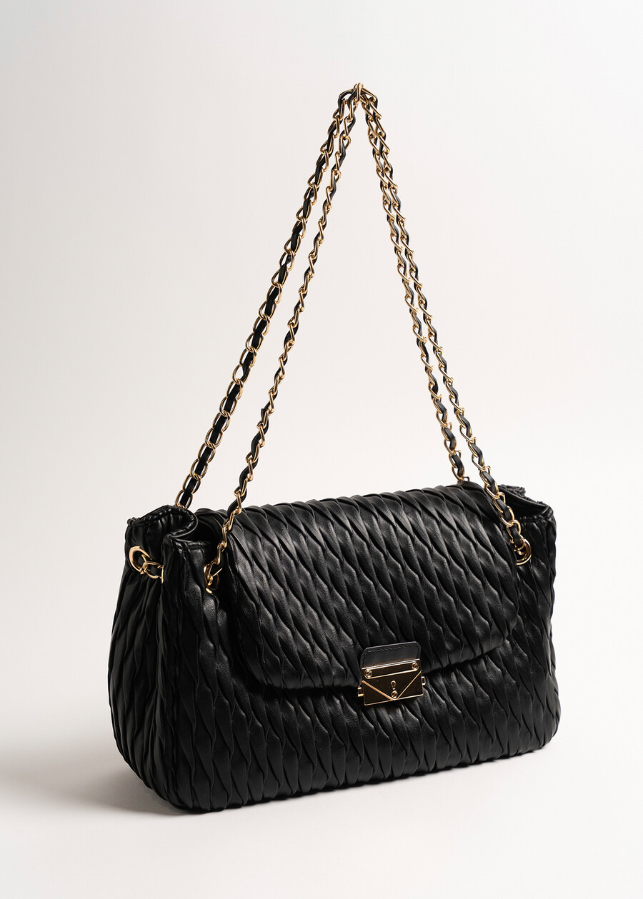 Pochette Babes Big trapuntata NERO BLACKMARRONE CARAMELLO Donna , immagine n. 2