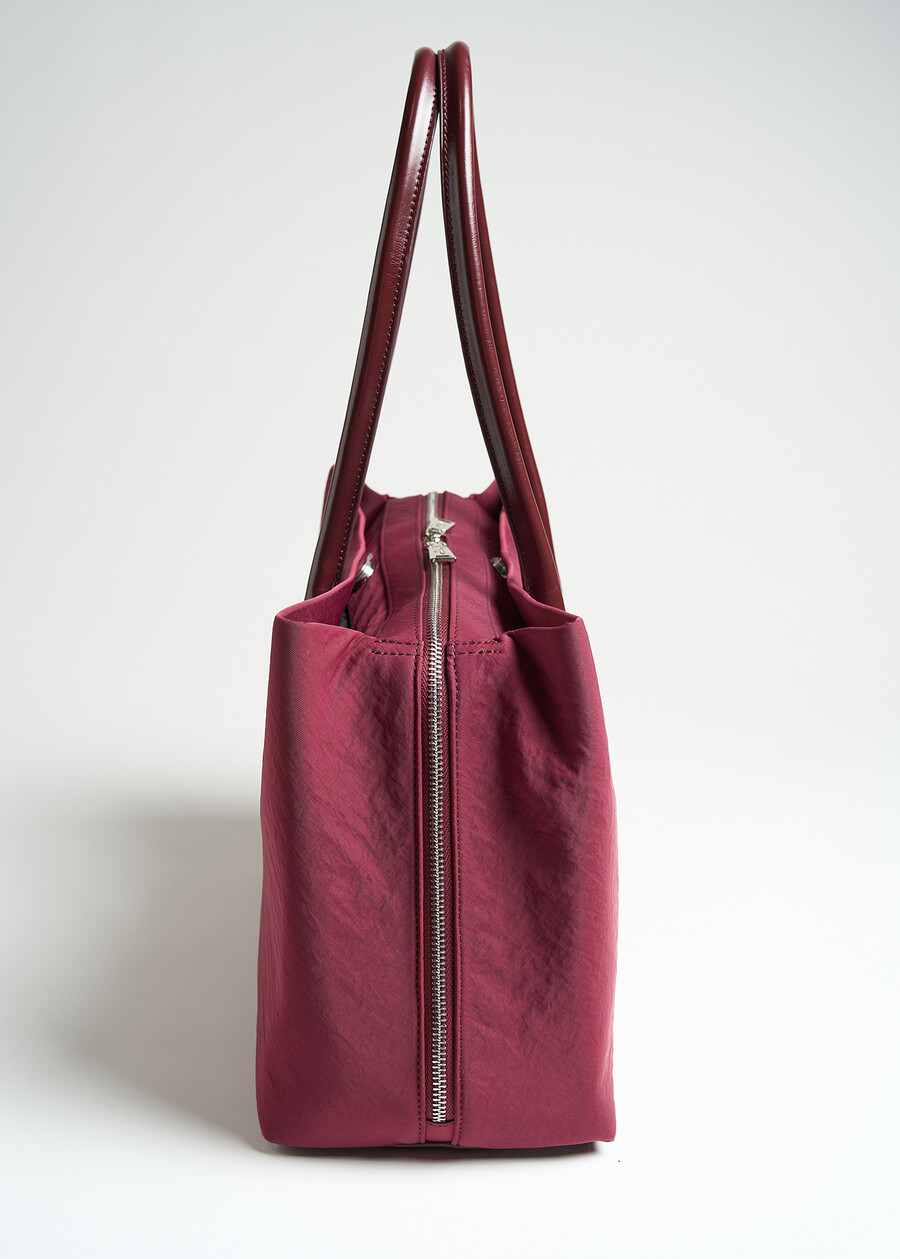 Maxi bauletto Beagle in nylon ROSSO BORDEAUXNERO Donna , immagine n. 3
