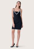 Aesse dress with crystals NERO BLACK Woman image number 1