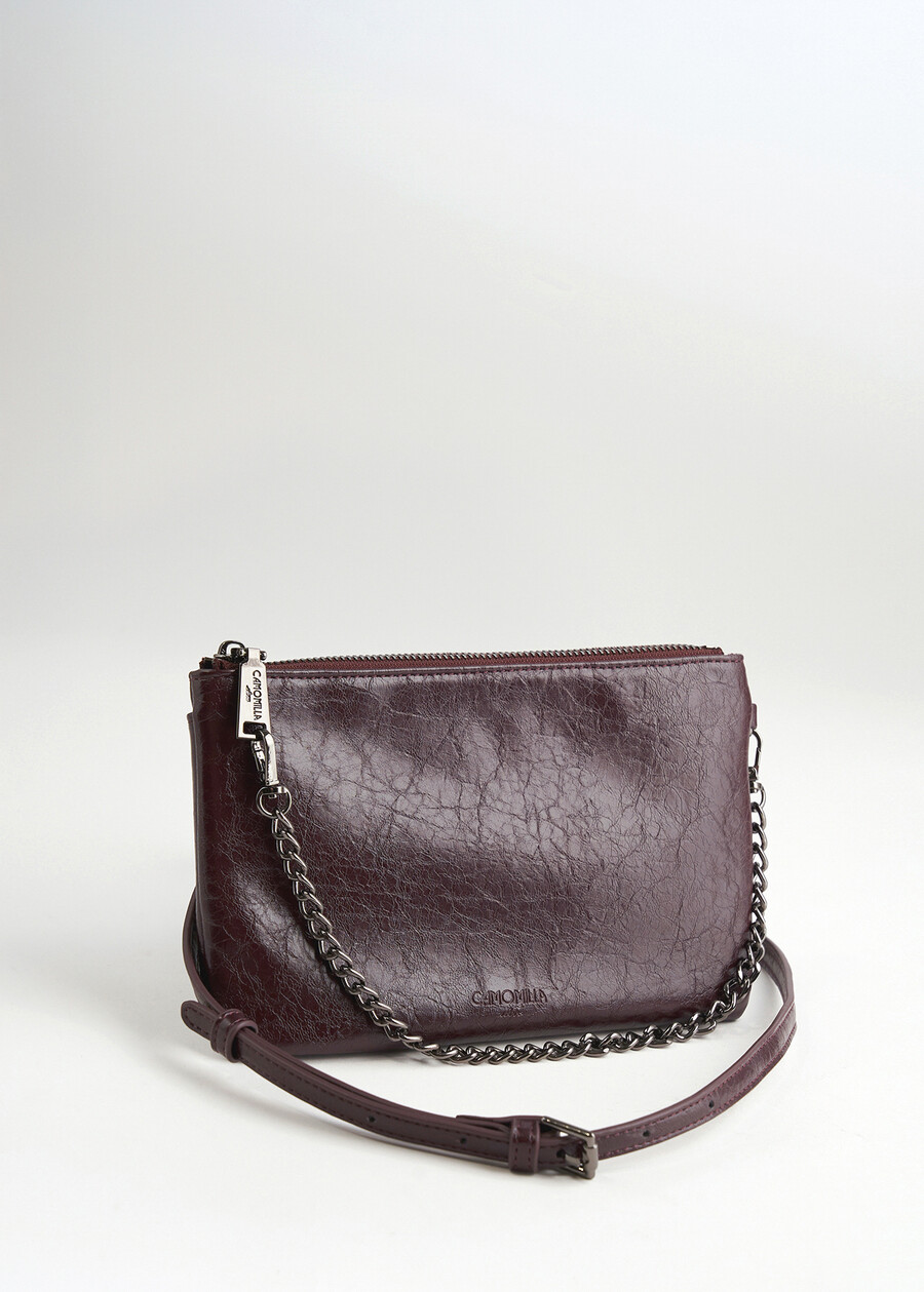 Tracolla Tonga Krinkle ecopelle NERO BLACKVIOLA VINACCIA Donna , immagine n. 1