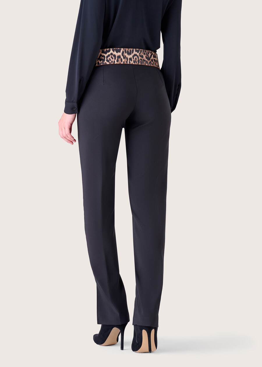 Pantalone Pix in tessuto tecnico NERO BLACK Donna , immagine n. 3
