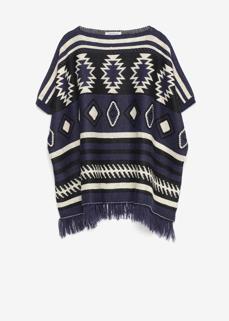 Poncho Mariam in maglia  Donna , immagine n. 5