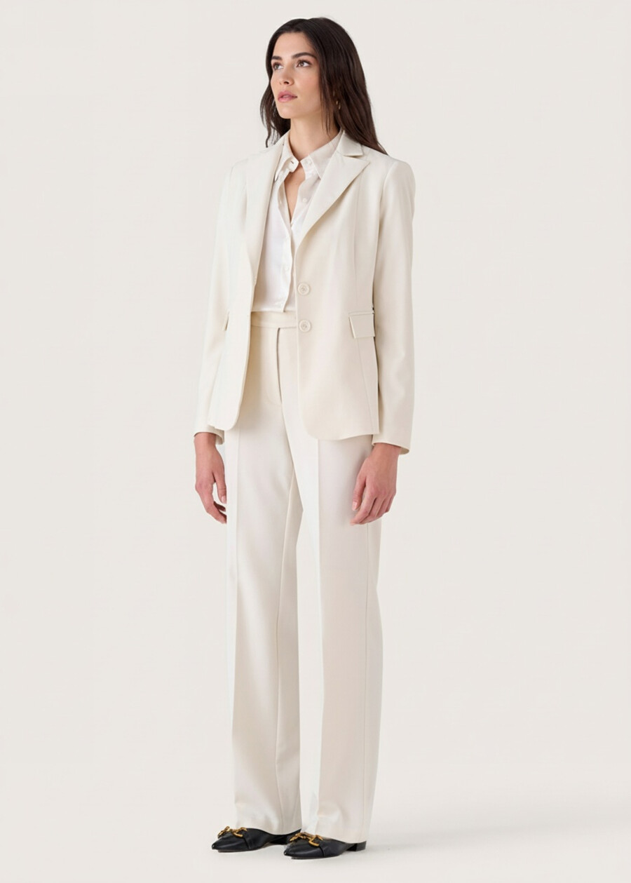 Pantalone Giorgia in tessuto tecnico NERO BLACKBEIGE GESSOBLU Donna , immagine n. 2