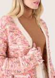 Catar bouclé fabric cardigan ROSA SILK Woman image number 3