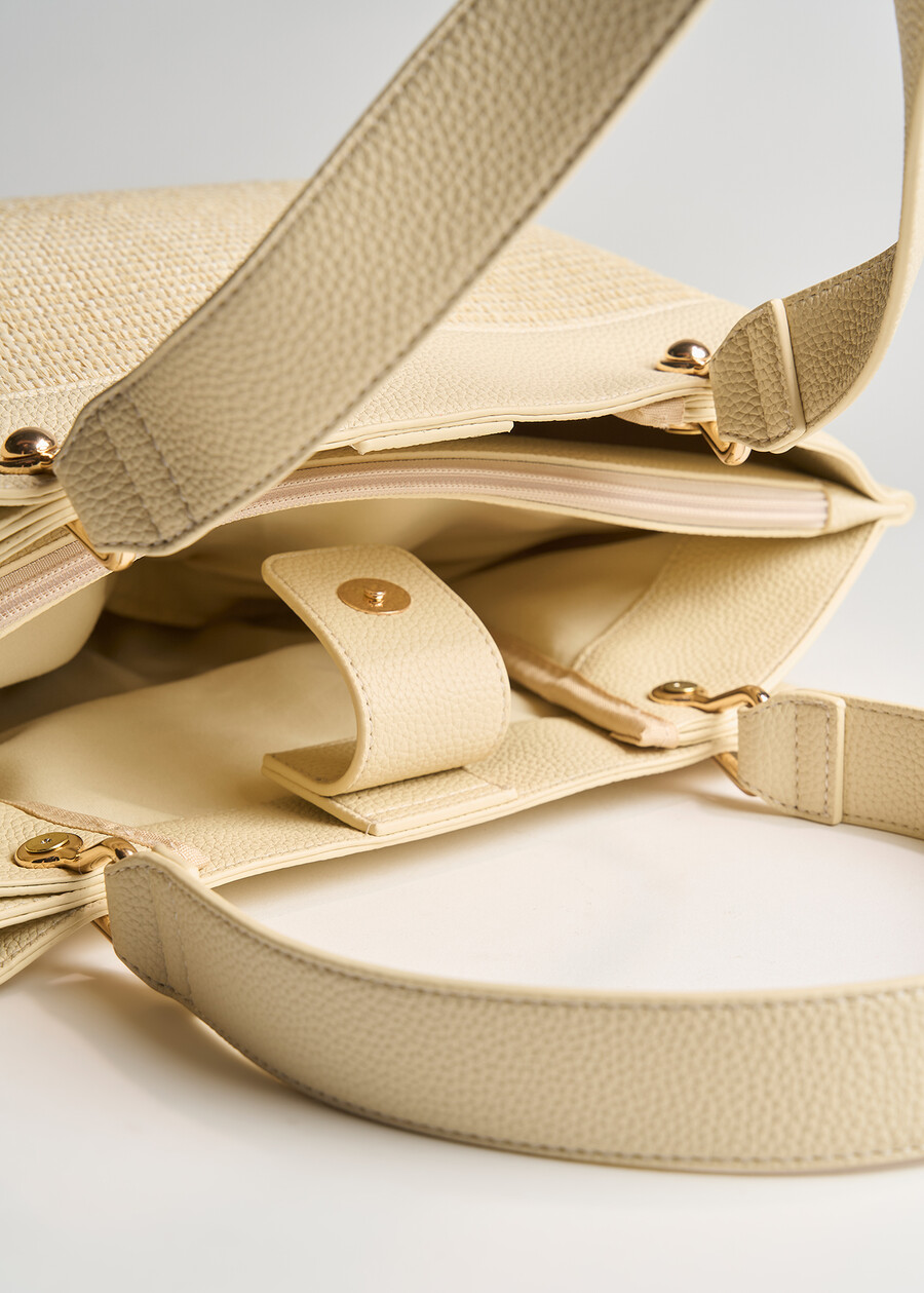 Shopping Balli paglia e pelle BEIGE LIGHT BEIGE Donna , immagine n. 3