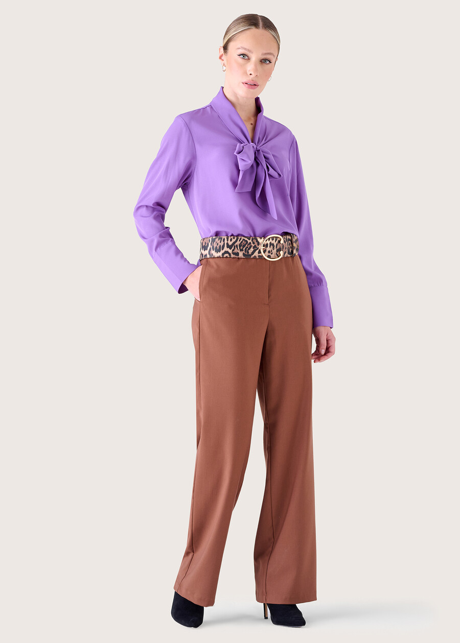 Peanut flared trousers MARRONE CARAMELLO Woman , image number 1