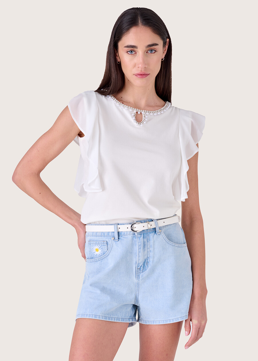 T-shirt Saddle in cotone BEIG SALINA Donna , immagine n. 1