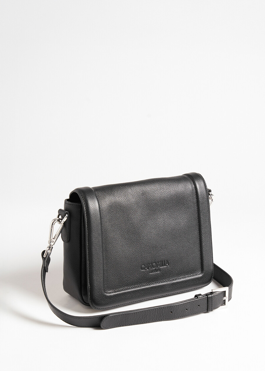Balema genuine leather crossbody NERO BLACKMARRONE CAFFE Woman , image number 1