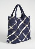 Blonde woven fabric bag BEIGEBLUE OLTREMARE  Woman image number 1