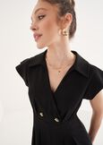 Alan Midi Dress With Collar NERO BLACKBLU ELETTRICO Woman image number 2