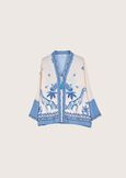Coffy patterned cardigan BIANCO ORCHIDEA Woman image number 5
