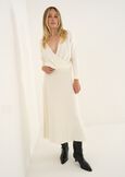 Maglia Moyra incrociata a punto riso BEIGE LATTE Donna immagine n. 5