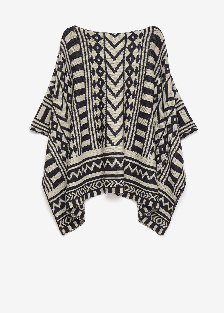 Mack poncho with ethnic pattern  Woman , image number 4
