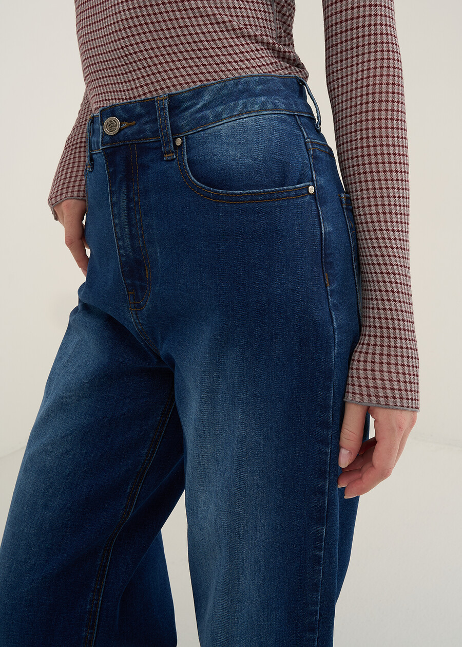 Jeans Dixy a gamba larga vintage DENIM MEDIUM DENIM Donna , immagine n. 3