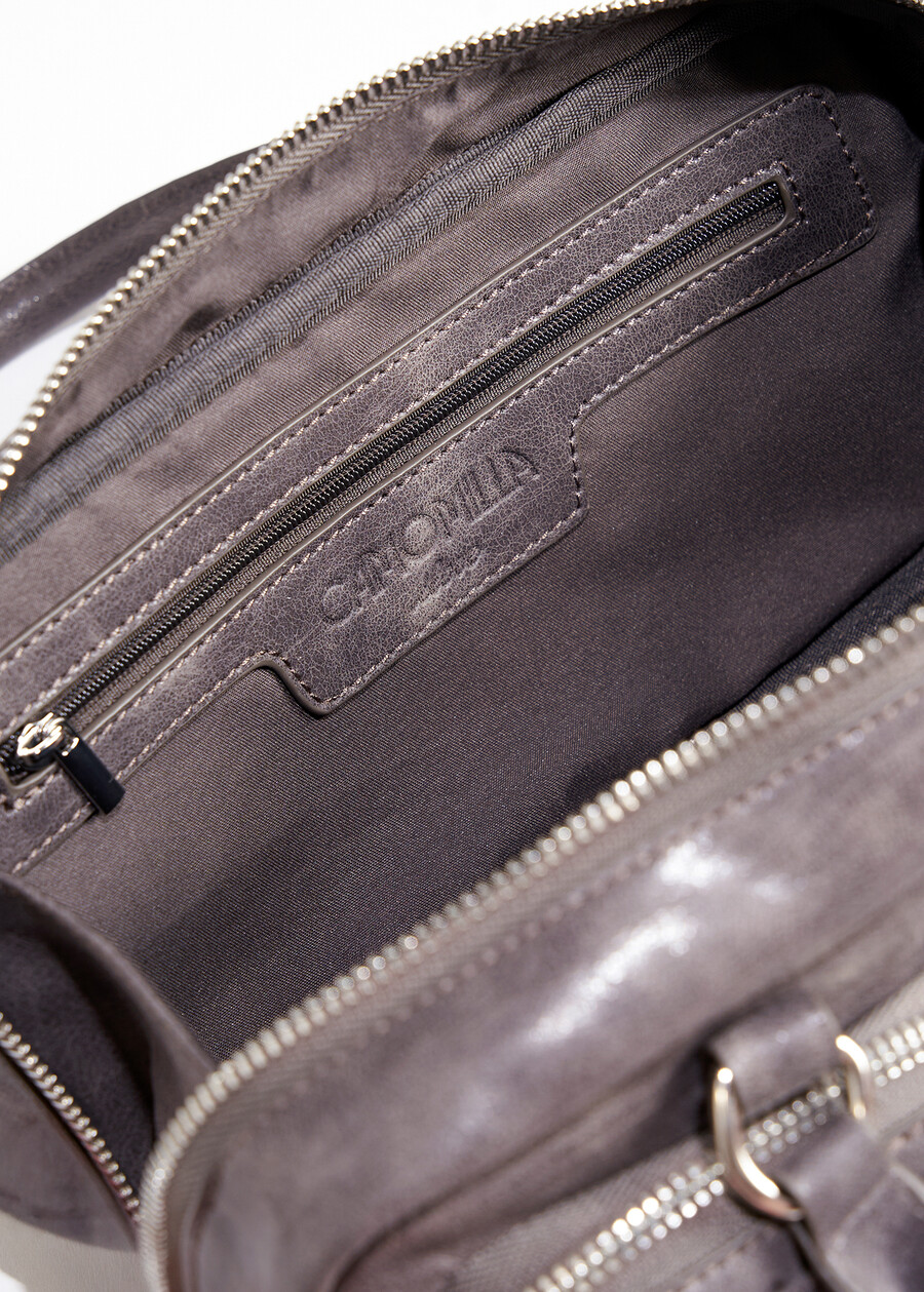 Bayla faux nubuck duffle bag NERO BLACKGRIGIO CENERE Woman , image number 2