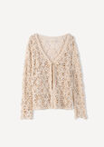 Cardigan Chiara cotone e paillettes BEIGE LIGHT BEIGE Donna immagine n. 5