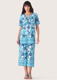 Kurta Claude in crepe BLUE TURCHESE Donna immagine n. 4
