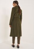 Clotilde belted wool-blend coat VERDE ALGA Woman image number 3