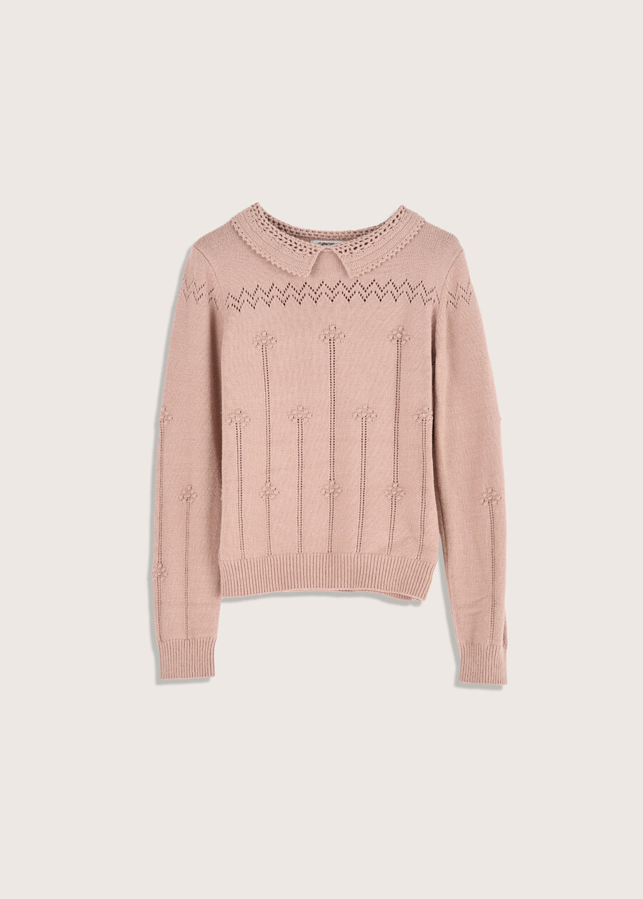 Margot round neck jersey ROSA NUDO Woman , image number 1