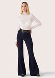 Pantalone Victoria a zampa ROSSO MARTENERO BLACKBLUE DARK BLUEMARRONE Donna immagine n. 2