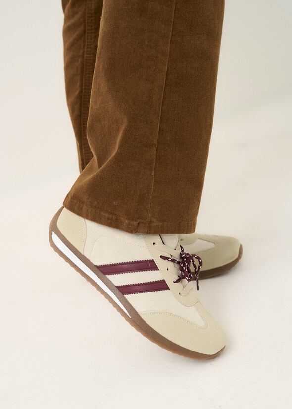 Samy faux suede sneakers BEIGE Woman null