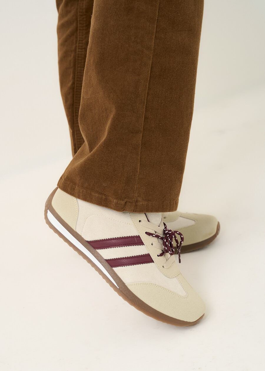 Samy faux suede sneakers BEIGE Woman , image number 1