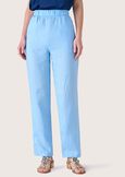 Pantaloni Polly 100% lino BLU SURF Donna immagine n. 2