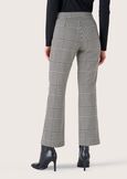 Jacqueline check pattern trousers BIANCO WHITE Woman image number 4